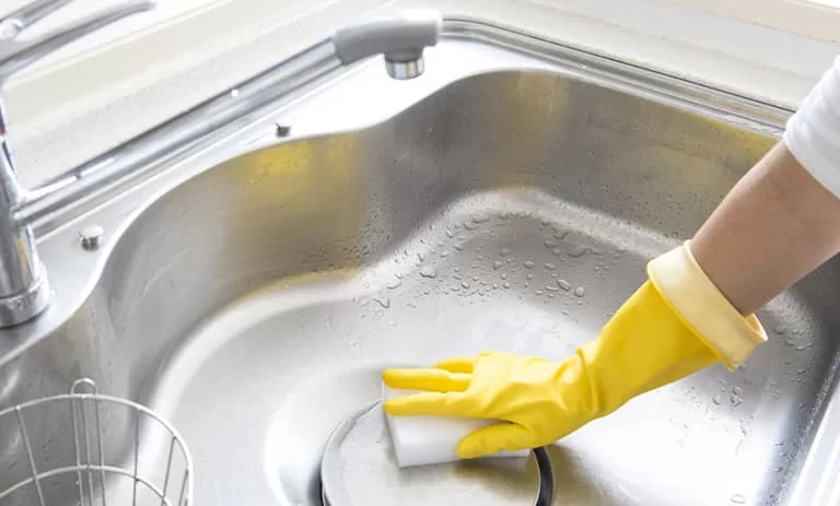 Cleaning-the-sink